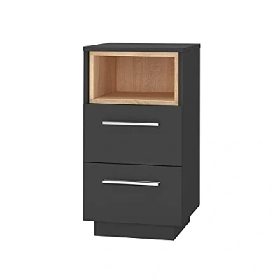 Abbildung von Vicco Nachtschrank Beatrice, Anthrazit/Sonoma, 36 x 68 cm