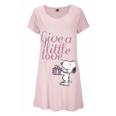 Abbildung von Peanuts Sleepshirt Nachthemd, Damen, Größe: 32/34, Rosa