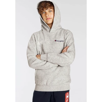 Abbildung von Champion Icons Hoodie Contrast Small LOGO Unisex Kapuzenpullover für Kinder, Größe: 150/155, Grey