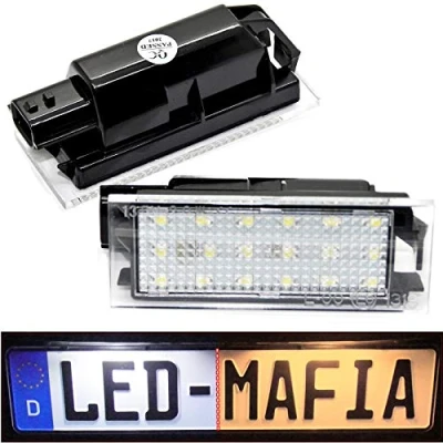 Abbildung von LED Kennzeichenbeleuchtung Module E Prüfzeichen Plug &amp; Play Xenon optik 1q