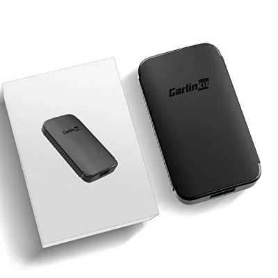 Abbildung von CarlinKit Android Auto Drahtloser Adapter, Für OEM Kabelgebundene Fahrzeuge, Echte Drahtlose Verbindung, Plug and Play, Nur Handys, Online Nachrichten/Karten/Musik...
