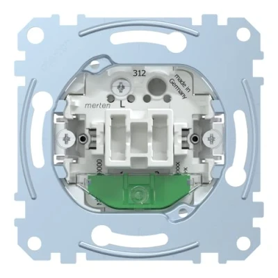 Abbildung von Schneider Electric Merten MEG3536 0000 Aus/Wechselschalter Einsatz mit Orientierungslicht, 1 polig, 16 AX, AC 250 V, Schraub Liftklemmen, Unterputz zum Einbau von Schalter und Steckdose