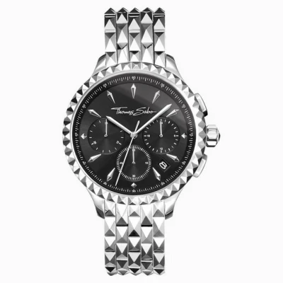Abbildung von Thomas SABO Chronograph silverblack, Damen, Größe: One Size, Silver black
