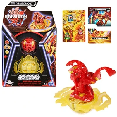 Abbildung von Bakugan 3.0 Special Attack 1er Pack Dragonoid, individuell zusammenstellbare Actionfigur mit Charakterkarte zum Sammeln, für Kinder ab 6 Jahren