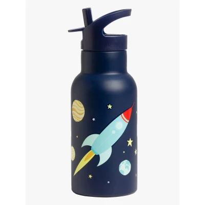 Abbildung von A Little Lovely Company Wasserflasche Weltall 350 ml, Blau