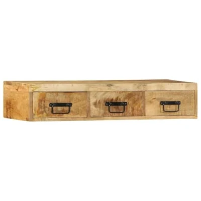 Abbildung von vidaXL TV Wandschrank 100x30x19 cm Raues Mangoholz