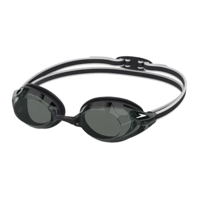 Abbildung von Speedo Vanquisher 3.0 Schwimmbrille für Unisex Erwachsene, Black/Smoke, One Size