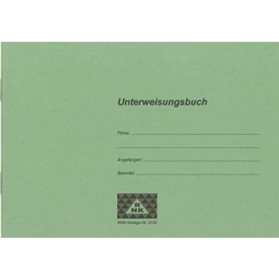 Abbildung von RNKVERLAG 3122 Unterweisungsbuch für die betriebliche Unfallverhütung, 48 Seiten, DIN A5 quer