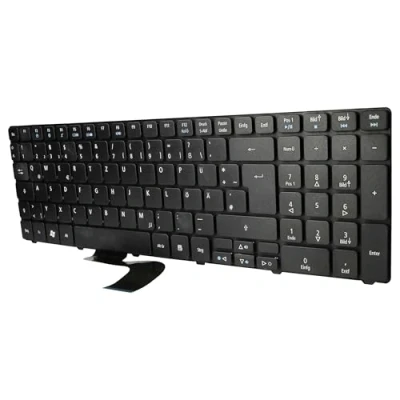 Abbildung von vhbw Tastatur Keyboard QWERTZ kompatibel mit Acer Aspire 5738, 5738Z, 5738G, 5552G, 5733, 5733Z, 5736, 5736Z Notebook Schwarz, Nummernblock