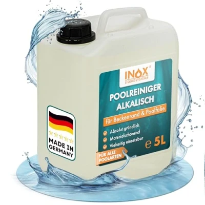 Abbildung von INOX Hocheffektiver Pool Randreiniger alkalisch 5L Poolrandreiniger für Folienpools Effektiver Folienreiniger Beckenrandreiniger Fliesen, Keramik und Folie