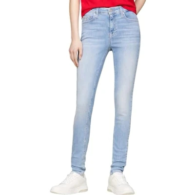 Abbildung von Tommy Jeans Damen Hose Nora Skinny Fit, Blau (Denim Light), 24W/30L