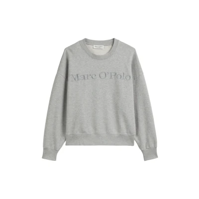 Abbildung von Marc O&#039;Polo LOGO Sweatshirt, Damen, Größe: XS, Mid stone melange
