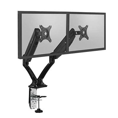 Abbildung von Vantage Office Duo Monitor Halterung (VESA 75 &amp; 100, 2X 2 9 kg, für 10 27 Zoll Bildschirme, mit Gasdruckfeder, drehbar, neigbar, schwenkbar) schwarz