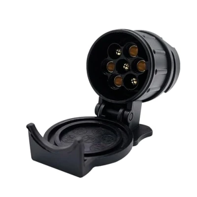 Abbildung von COACOM 1 Stück Adapter Anhänger 13 Auf 7 Polig, Mini Adapter, Wasserdichter 12 V, Steckdosenkonverter Für Anhänger, LKW, Wohnmobil