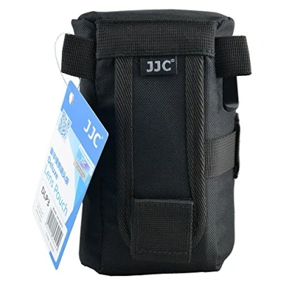 Abbildung von JJC DLP 2 Deluxe Lens Pouch, Schwarz, 80 x 152mm