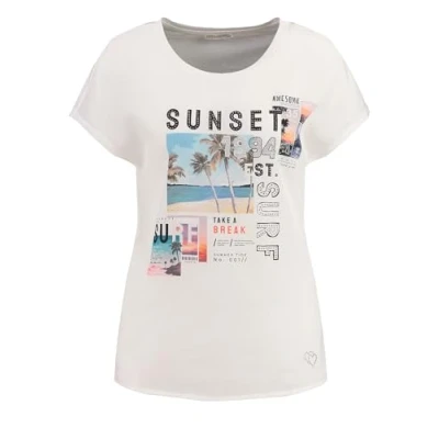 Abbildung von KEY LARGO Damen Sunset Round T Shirt, White (1000), XS EU