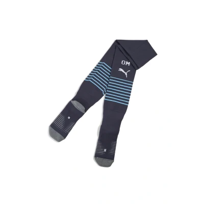 Abbildung von Puma Olympique de Marseille 25/26 Socken Herren Mit Other Pattern Navy/Luminous Blue Größe: 31 34