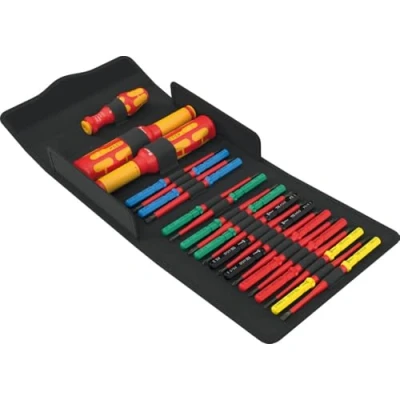 Abbildung von Wera 05006633001 Kraftform Kompakt VDE Safe Torque Speed Schaltschrank Set 1, 23 teilig