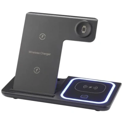 Abbildung von Renkforce RF QiWC3in1 01 induktive Ladestation USB C® Bis zu 3 Geräte gleichzeitig Laden, Für Qi kompatible Geräte, mit