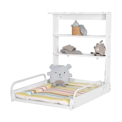 Abbildung von roba® Wickelregal Dschungelbaby, klappbarer Wickeltisch, inkl. Wickelauflage