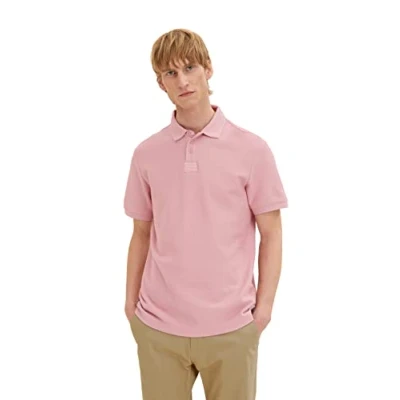 Abbildung von TOM TAILOR Herren Basic Poloshirt 1035564, 13009 Velvet Rose, XL