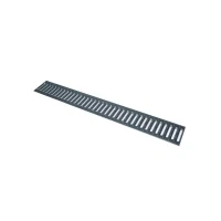 Abbildung von ACO Entwässerungsrinne Self Stegrost Standardline Stahl 1 m silber