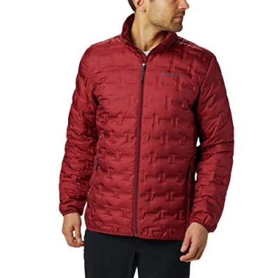 Abbildung von Columbia Herren Delta Ridge Daunenjacke, roter Jaspis, Größe XL