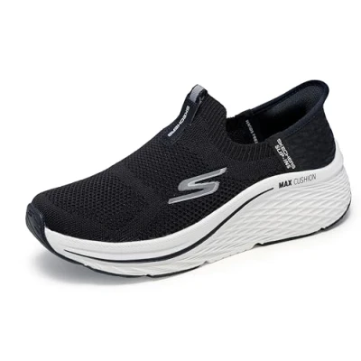 Abbildung von Skechers MAX Cushioning Elite 2.0 Sneaker low, Damen, Größe: 39.5, Black/white Schuhe