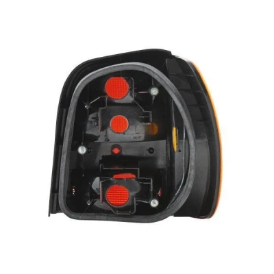 Abbildung von HELLA 9EL 962 541 051 Rückleuchte links P21W, R5W gelb, Rot ohne Glühlampen Lampenträger VOLKSWAGEN: Polo III Schrägheck