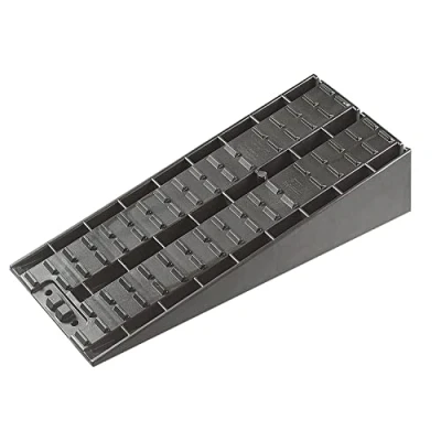 Abbildung von Froli Auffahrkeil für Wohnmobil, Reisemobil, Wohnwagen und Camper, Ausgleichskeil Set, 2x Maxikeil, 1x Keil Tasche, bis 20 Tonnen