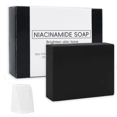 Abbildung von 1 Stück Schwarze Seife,Aktivkohle Seife,African Black Soap,Natürliche Seife,Afrikanische Seife,Black Soap,Naturseife Männer,für Reinigung,Hautpflege,Peeling,100g