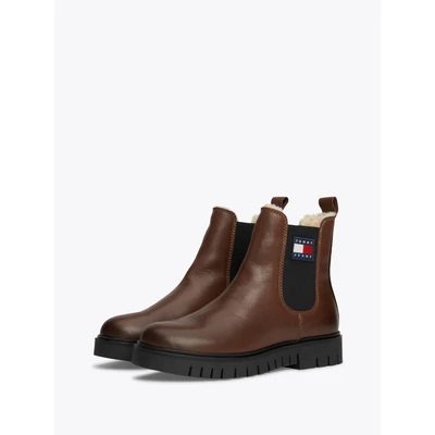 Abbildung von Tommy Jeans Chelsea BOOT Plateaustiefelette, Damen, Größe: 41, Carob chocolate Schuhe