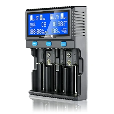 Abbildung von Charger for cylindrical Li ion and NI MH batteries everActive UC 4200