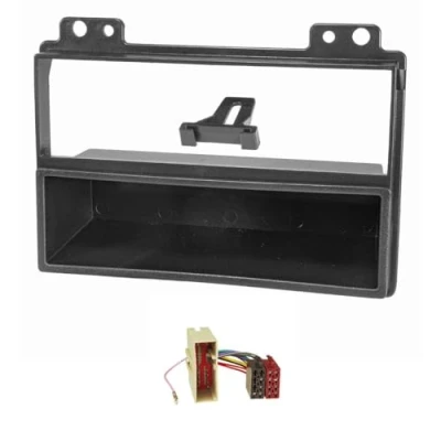 Abbildung von tomzz Audio 2415 018 Radioblende Set kompatibel mit Ford Fiesta JH1/JD3 Fusion JU2 vor Facelift schwarz Radioadapter ISO