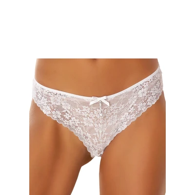 Abbildung von LASCANA String, rundherum aus floraler Spitze, Dessous