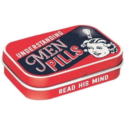 Abbildung von Nostalgic Art 81353 Understanding Men Pills Pillen Dose Bonbon Box Metall mit Pfefferminz Dragees