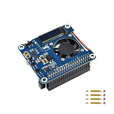 Abbildung von Power Over Ethernet HAT (B) for Raspberry Pi 3B+/4B,802.3af Compliant Accessory Sourcing Equipments Needed (PoE B)