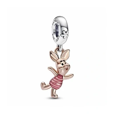 Abbildung von Pandora Disney Winnie THE POOH Piglet Dangle Charm, Damen, Größe: One Size, Sterling silver and rose gold plated