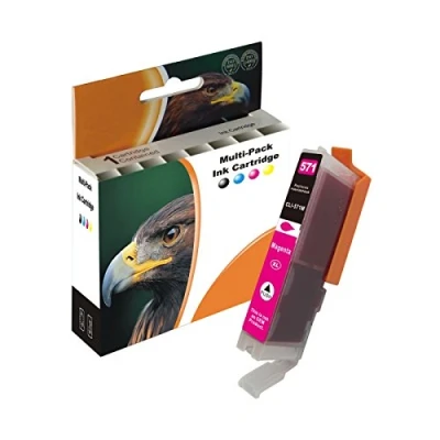 Abbildung von 1x Druckerpatrone MAGENTA kompatibel zu CLI 571 Canon PIXMA MG5750 5753 MG6850 6852 MG7750 7751 TS5050 5055 TS6050 6052 TS8050 TS8051 8053 TS9050 9055