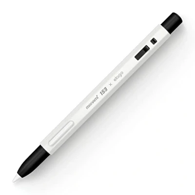Abbildung von elago X MONAMI Pencil Hülle Kompatibel mit Apple 2. Generation Schutzhülle, Strapazierfähiges Silikon, Klassisches Design, Magnetischer Aufladung und Double Tap (Weiß)