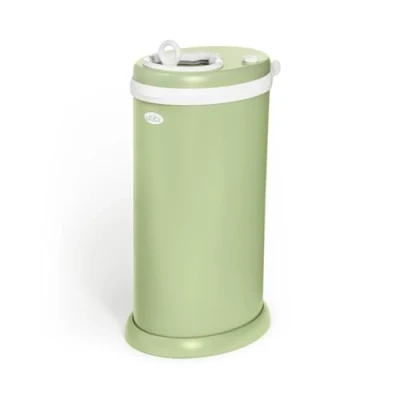 Abbildung von Ubbi Stainless Steel Nappy Pail, Odor Locking, No Special Bag Required, Award Winning, Registry Must Have, Matte Lily Pad