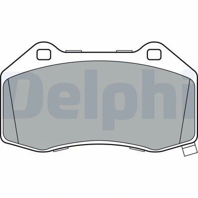 Abbildung von DELPHI LP3388 Bremsbelagsatz mit akustischer Verschleißwarnung Anti Quietsch Blech ohne Zubehör MAZDA: MX 5 IV, IV RF Targa, FIAT: 124 Spider