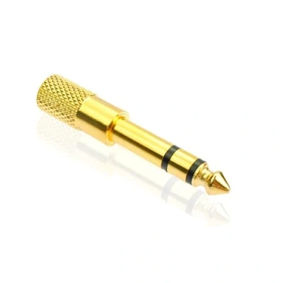 Abbildung von Ziyan 6,35mm Klinkenstecker auf 3,5mm Kopfhörer Buchse Klinke AUX Audio Stereo Adapter