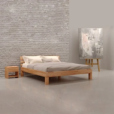 Abbildung von Krok Wood Massivholzbett Julia in Buche 120x220 cm