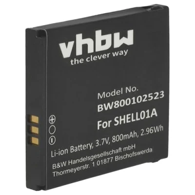Abbildung von vhbw Akku kompatibel mit Doro PhoneEasy 621, 626 Handy Smartphone Telefon (800mAh, 3,7V, Li Ion) Ersatz für DBF 800A, 800B, 800C