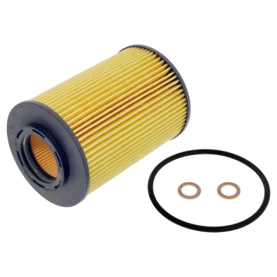 Abbildung von FEBI BILSTEIN 184412 Ölfilter mit Dichtring Dichtungen Filtereinsatz HYUNDAI: i30 I Schrägheck, SANTA FE 2, Tucson, KIA: cee‘d Kombi
