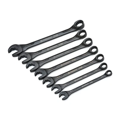 Abbildung von Crescent CX6RWM7 7 Teilige X6 Ringmaulschlüssel mit Knarrenfunktion Set Metrisch, 8 17 mm