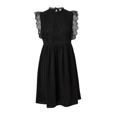 Abbildung von QS Kurzes Freizeitkleid, Damen, Größe: 42, Schwarz