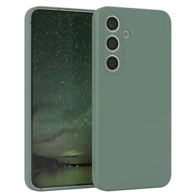 Abbildung von EAZY Case Silikonhülle für Galaxy S25 Hülle Silikon weich stoßfeste Handyhülle Schutzhülle mit Kameraschutz Dünn Premium Schutz Cover TPU Phone Bumper in Dunkelgrün