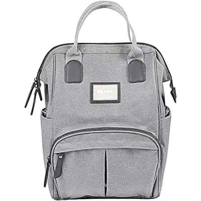 Abbildung von BÉABA Wickelrucksack für Babys Großes Fassungsvermögen Inklusive Wickelunterlage Zahlreiche Fächer Große Öffnung Isothermes Fach Multifunktionale Wickeltasche Wellington Graumeliert